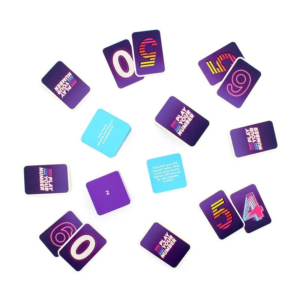 Play Your Number Family Trivia Card Game - Picture 2 of 9